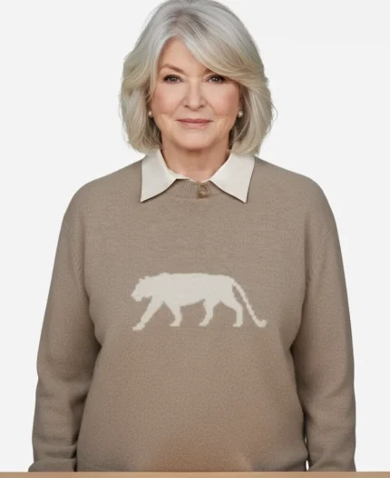 The Today Show 2026 Martha Stewart Tiger Cashmere Sweater