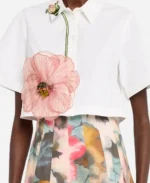 The Today Show Jenna Bush Hager White Floral Shirt