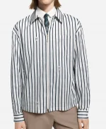The Voice S29 John Legend Striped Zip-Up Shirt