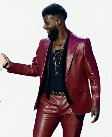 The Voice S29 Moses G Leather Blazer
