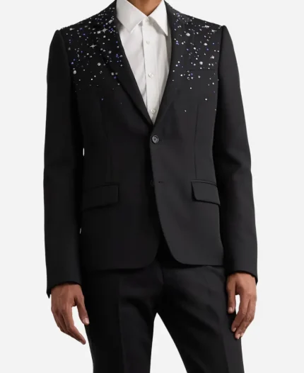 John Legend The Voice S29 Crystal-Embellished Blazer