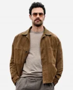 Theo James Fuze Suede Leather Jacket