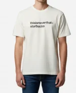 Thisisneverthat x Starbucks Brew SS26 T-shirt - Off-White