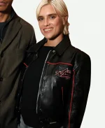 Tigerlily Taylor Wuthering Heights 2026 Event Black Leather Jacket