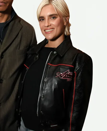 Tigerlily Taylor Wuthering Heights 2026 Event Black Leather Jacket