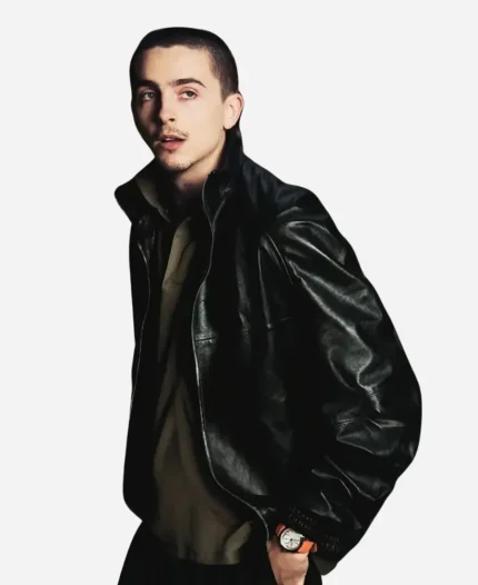 Timothée Chalamet 2026 NYC Leather Jacket