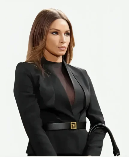 Tina Casciani The Young and the Restless 2026 Black Belted Blazer
