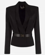 Tina Casciani The Young and the Restless 2026 Black Belted JacketTina Casciani The Young and the Restless 2026 Black Belted Jacket
