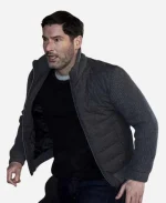 Tom Ellis CIA S01 Grey Jacket
