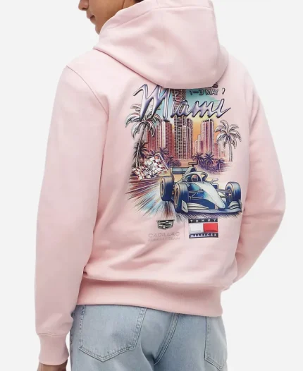 Tommy Hilfiger x Cadillac 2026 Formula 1 Team Pink Pullover Hoodie
