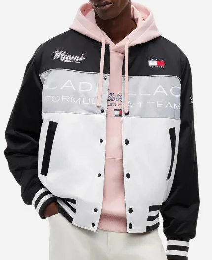 Tommy Hilfiger x Cadillac F1 Team Miami Varsity Jacket