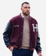 Travis Kelce 2026 NYC Tommy Hilfiger Varsity Jacket