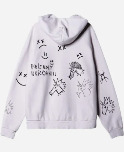 Tv Show 2026 The Voice S27 Adam Levine White Printed Hoodie