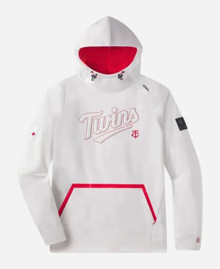 UNRL x Minnesota Twins Crossover II White Pullover Hoodie