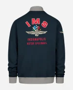Unisex '47 Brand Indianapolis Motor Speedway Pique Blue Bomber Track Jacket