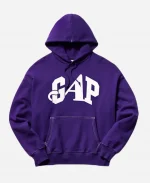 Unisex Gap × Awake NY 2026 Oversized Logo Purple Pullover Hoodie