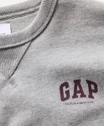 Unisex Gap × Victoria Beckham 2026 Grey French Terry Sweatshirt