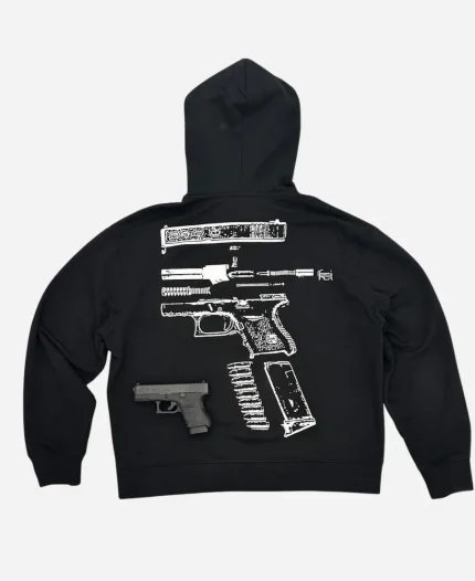 Unisex In Glock We Trust Black Zip-Up Hoodie