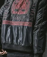 Unisex Marvel Daredevil Born Again The Man Without Fear Black Bomber Jacket