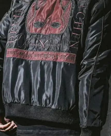 Unisex Marvel Daredevil Born Again The Man Without Fear Black Bomber Jacket