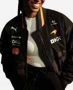 Unisex Puma 2026 McLaren RACING 1000th GP Black Bomber Jacket