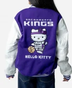 Unisex Sacramento Kings x Hello Kitty 2026 JH Design Varsity Jacket