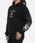 Unisex Von Dutch Spider Crest Black Pullover Hoodie
