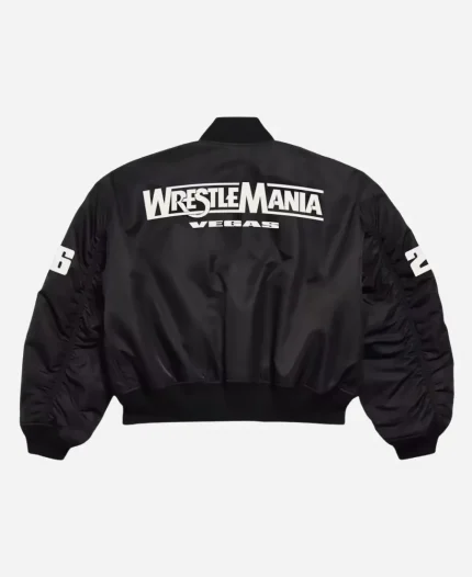 Unisex WWE x XO Black Bomber Jacket