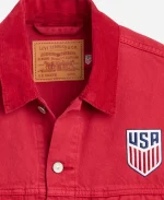 United States Red Denim Jacket