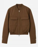 Victoria Beckham 2026 Brown Bomber Jacket