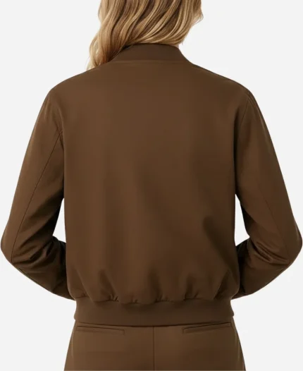 Victoria Beckham Brown Bomber Jacket - For Sale
