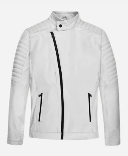 Vin Diesel White Leather Jacket