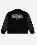 WWE 2026 WrestleMania 42 Las Vegas Black Letterman Varsity Jacket