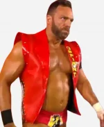WWE Monday Night RAW 2026 LA Knight Defiant Red Leather Vest