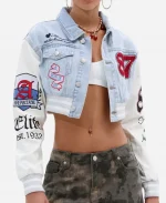 WWE Nia Jax Denim Crop Jacket For Sale