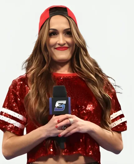 WWE SmackDown 2026 Nikki Bella Sequin T-Shirt