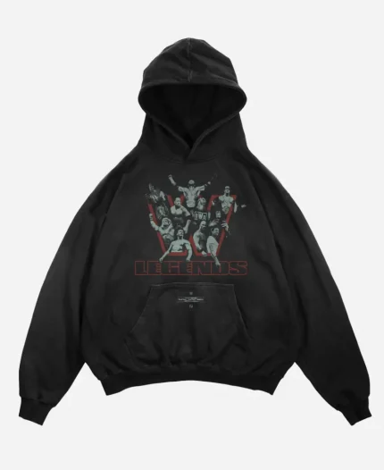 WWE x XO WrestleMania Legends Black Hoodie