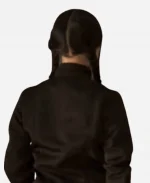 Wednesday S02 Jenna Ortega Black Cropped Sweatshirt
