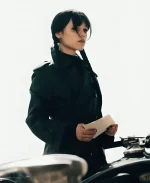 Wednesday S03 Jenna Ortega Leather Coat