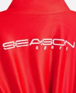 Women's Off Season 2026 Formula 1 Cropped Red Full Zip Track Jacket