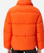 Zandaya The Drama 2026 Emma Harwood Orange Puffer Jacket