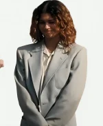 Zendaya 2026 Euphoria S03 Nate & Cassie Wedding Light Blue Suit