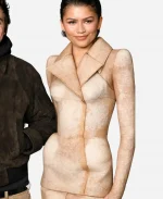 Zendaya CinemaCon 2026 Las Vegas Dune Part Three Promote Beige Blazer