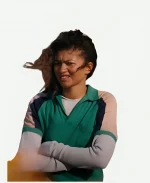 Zendaya Coleman TV Series Euphoria Season 03 Rue Bennett Green Polo Shirt