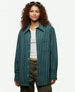 Zendaya Euphoria S03 Striped Shirt