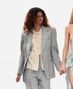 Zendaya Euphoria S03 Wedding Light Blue Suit