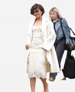 Zendaya Paris Fashion 2026 Off White Wool Trench Coat
