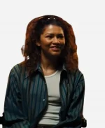 Zendaya TV Series Euphoria S03 Rue Bennett Striped Shirt 