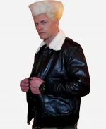 ody Rhodes Street Fighter 2026 C Shearling Leather Jacket