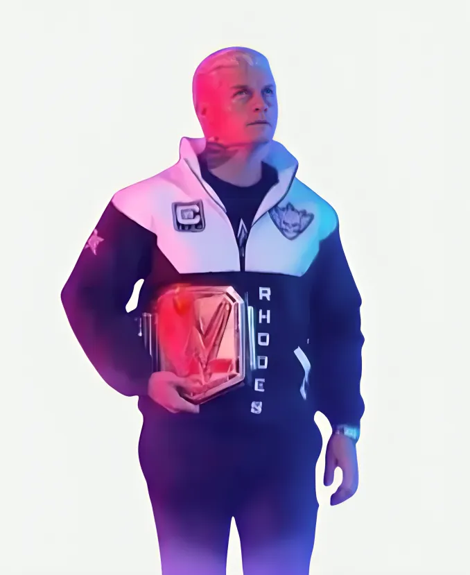 Cody Rhodes Clash In Italy Black & White Windbreaker Jacket